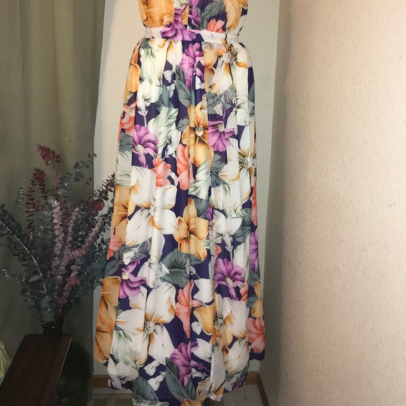 Miss Me Full Length Floral Summer Dress - Picture 7 of 8
